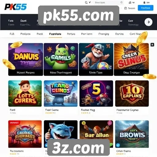 Análise da plataforma de jogos pk55.com